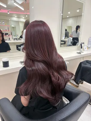 ミディアム カラー ヘアアレンジ 💟RINNA 艶カラー💟のヘアスタイル