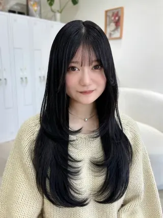 ロング カラー 森山 真衣香のヘアスタイル