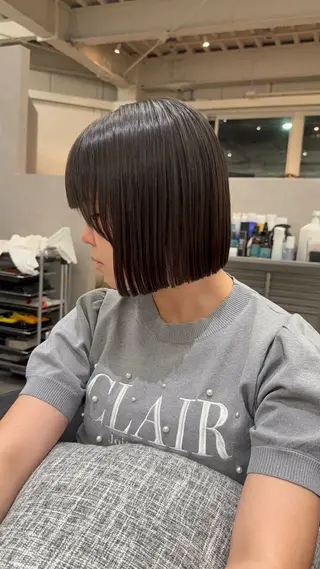 ショート バレイヤージュモデル 募集👒ヨンスクのヘアスタイル
