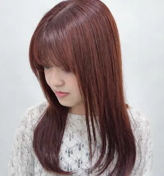 セミロング カラー 縮毛矯正/レイヤー /カラー🎀おぐりンのヘアスタイル