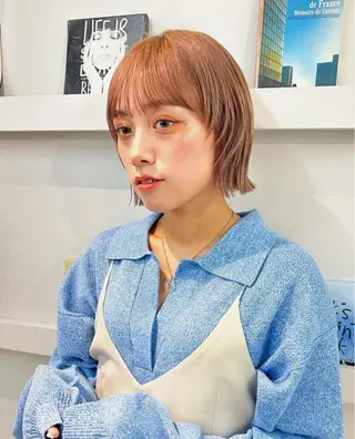 ショート ウルフ🦋顔まわり ❤︎ ͛MEIのヘアスタイル