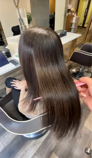 ロング 札幌大通/メンズ/ 縮毛矯正•髪質改善のヘアスタイル