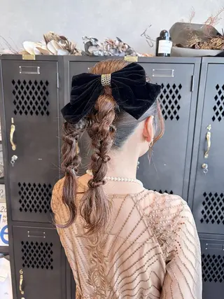 セミロング ヘアアレンジ カラー ✨achieve hair✨のヘアスタイル
