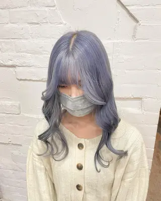 ロング カラー ヘアアレンジ 【ピンク/韓国ヘア/ ヘアセット】亜海のヘアスタイル