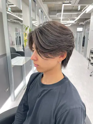 ミディアム パーマ メンズ 福永速人 /メンズパーマのヘアスタイル