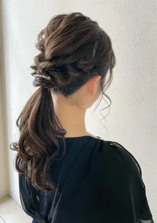 ロング ヘアアレンジ 沢田 瞳のヘアスタイル