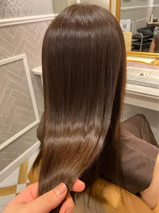 セミロング マンツーマン施術 山口つよしのヘアスタイル