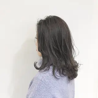 ミディアム カラー カラーモデル募集中 美容室ハピスのヘアスタイル