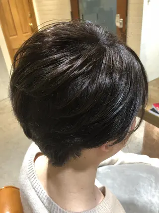 ショート カラー ヘアアレンジ レイヤー×ヘッドスパ ＊保田遥＊のヘアスタイル