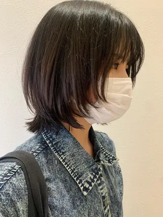 ショート hub hair レイヤー/透明感のヘアスタイル