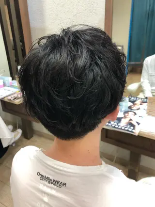 パーマ メンズ 阿部 美咲のヘアスタイル