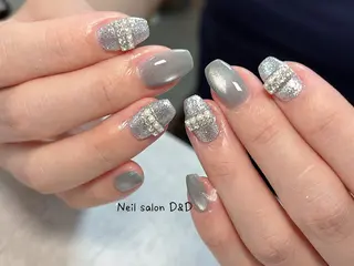 ショート カラー ネイルサロンD&D所属・劉 丹丹のネイルデザイン