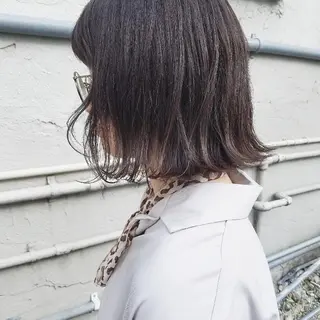 カラー 🙃 透明感カラー/ボブのヘアスタイル