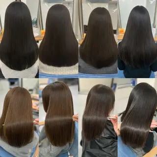 ロング カラー 髪質改善🩵縮毛矯正 代々木/木下のヘアスタイル