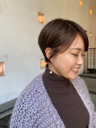 ショート カラー ヘアアレンジ ナカジマ ボブ/レイヤーのヘアスタイル