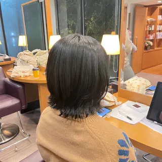 ミディアム カラー SOUPLE 土谷優乃のヘアスタイル