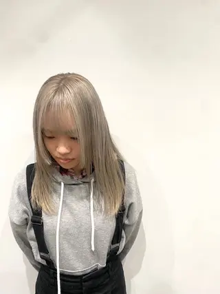 ミディアム カラー パーマ ヘアアレンジ 年間1500人担当 代表 南一路のヘアスタイル