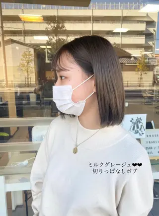 ミディアム カラー ヘアアレンジ 川上 麻梨阿のヘアスタイル