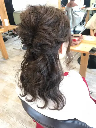 セミロング カラー ヘアアレンジ Rayt hair レイトヘアーのヘアスタイル