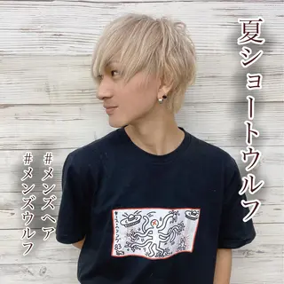 ショート カラー ヘアアレンジ メンズ LAVENDIA 初音のヘアスタイル