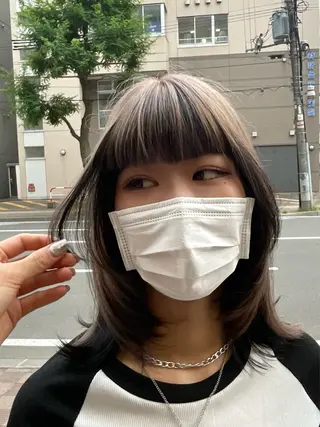 ミディアム ら んのヘアスタイル