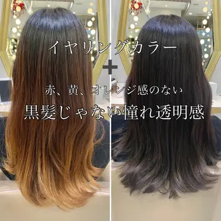 ロング カラー パーマ ヘアアレンジ メンズ キッズ ネイル マツエク・マツパ アイブロウ 《褒められる》 透明感カラー/小嶋のヘアスタイル