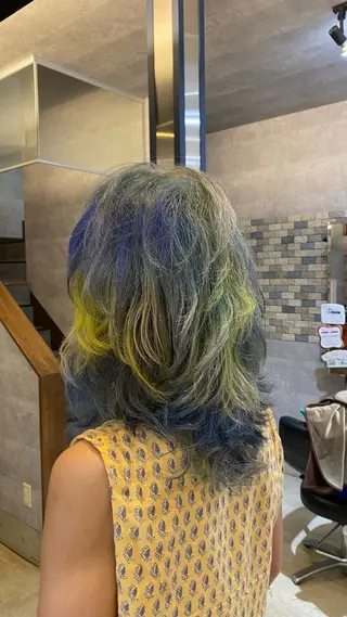 ミディアム カラー 浅野  勇貴のヘアスタイル