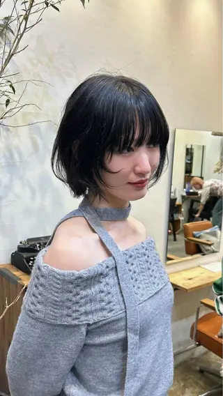ミディアム カラー 海奈 メンズカットのヘアスタイル