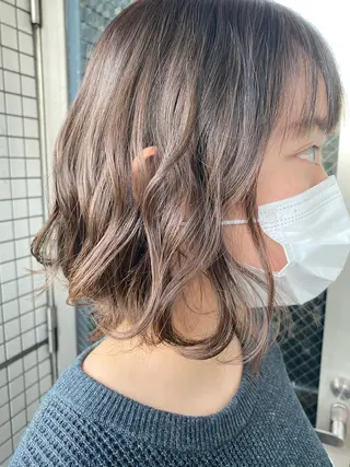 ミディアム カラー パーマ Bianca 代表 硲 貴亮【東武練馬】のヘアスタイル