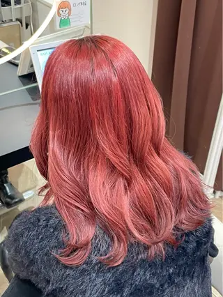 セミロング カラー 艶髪/ハイトーン ️🫧rino🫧のヘアスタイル