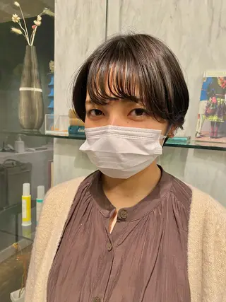 ショート カラー 松井美樹/似合わせ ガーリー・韓国のヘアスタイル