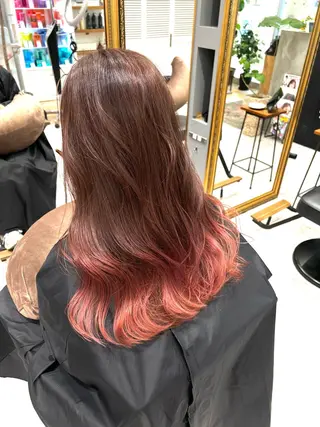 ロング カラー ヘアアレンジ marble by KENJEのヘアスタイル