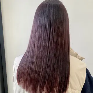 セミロング カラー うる艶カラー /縮毛矯正✨レオンのヘアスタイル