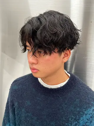 パーマ メンズ 🍐シャドウパーマ メンズ特化/守岡🍐のヘアスタイル