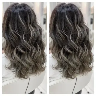 ロング カラー 全席個室 暖色カラー Zina松園優香🌸のヘアスタイル