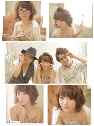 ショート ミディアム ヘアアレンジ _WHITE高槻店 yusukeのヘアスタイル