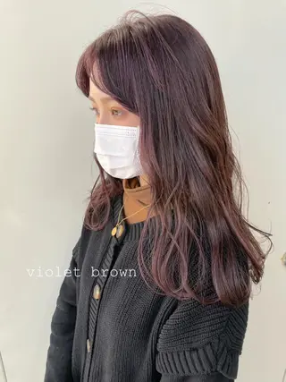 セミロング カラー ヘアアレンジ NANA/trend style🕊🍑のヘアスタイル