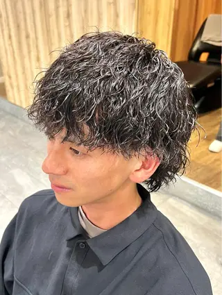 ショート パーマ メンズ メンズパーマ職人 加藤 弘貴のヘアスタイル