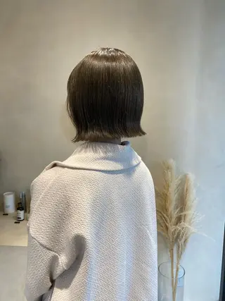 ショート カラー ボブ/ミニボブ 透明感カラーkadoのヘアスタイル