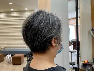ショート くせ毛カット終着点 カワサキトオル溝の口のヘアスタイル