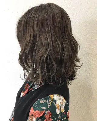 ミディアム カラー ヘアアレンジ 🟦メンズパーマ🟦 横浜駅｜小上馬淳司のヘアスタイル