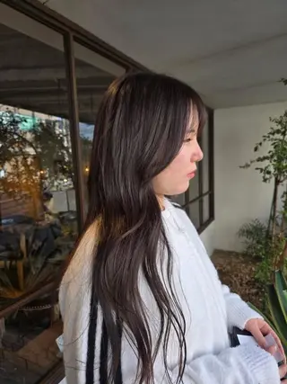 ロング ヘアアレンジ 韓国好き🇰🇷 美容師MIKUのヘアスタイル