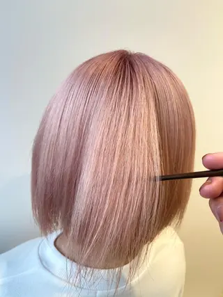 ショート カラー ハイトーン×レイヤー /遠藤将太のヘアスタイル
