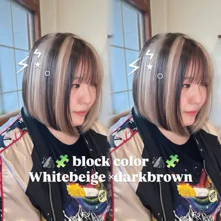 ショート カラー 透明感カラー×レイヤ ー🧊横田 冴のヘアスタイル