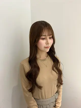 ロング カラー ブリーチなしWカラー ／レイヤー🎀マリノのヘアスタイル