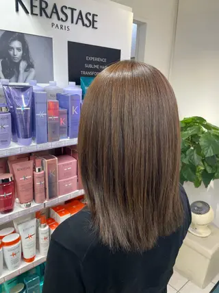 ミディアム カラー ヘンリエッタ自由ヶ丘 けんとのヘアスタイル
