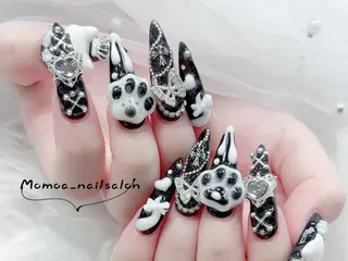ネイル MoMoA Nail ネイル長さ出し専門店のネイルデザイン