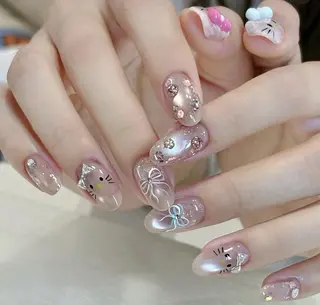 ネイル By moonネイル 🌷ワンホン/韓国風のネイルデザイン