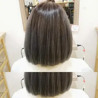 ミディアム カラー くわやま まさきのヘアスタイル