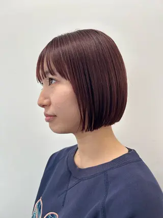 ショート カラー 名古屋栄/ブリーチ/ ボブ🧃木下桃嘉のヘアスタイル